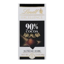 Lindt Excellence 90% Dark Chocolate Bar 3.5oz