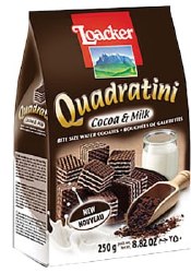 Loacker Quadratini Chocolate Milk Wafer 250g