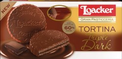 Loacker Tortina Triple Dark Chocolate Wafer 125g