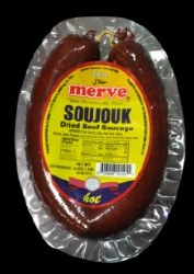 Merve Soujouk Hot Halal 16oz