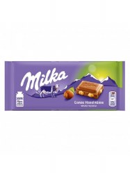 Milka Chocolate Ganze Whole Hazelnut 3.5oz