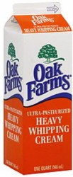 Oak Farms Whipping Heavy Cream Ultra 1 Quart