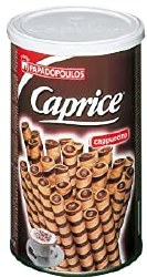 Papadopoulos Caprice Cappucino Wafer Sticks 250g