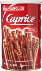 Papadopoulos Caprice Hazelnut Wafer Sticks 250g