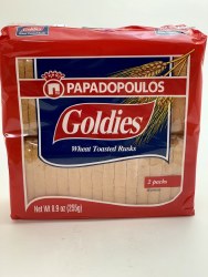 Papadopoulos Goldies Wheat Toasted Rusk 255g