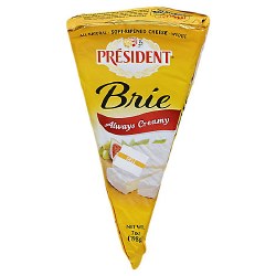 President Brie Cheese Wedge 7oz