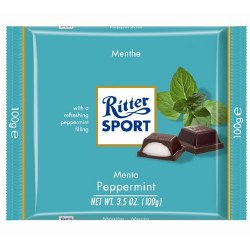 Ritter Dark Chocolate Peppermint 3.5oz