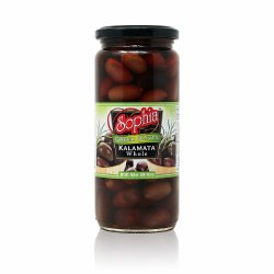 Sophia Greek Olives Whole Kalamata 16.9ozt