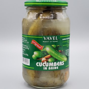 Vavel Cucumbers in Brine 30 oz