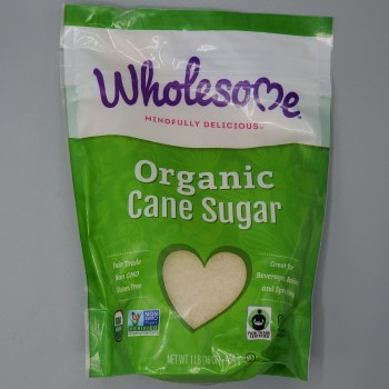 Wholesome Unrefined Organic Sugar 1 lb