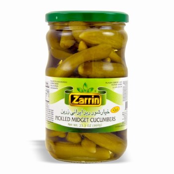 Zarrin Pickled Midget Cucumbers 660g jar
