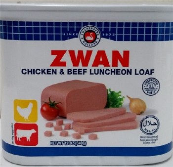 Zwan Chicken and Beef Luncheon Meat 12 oz
