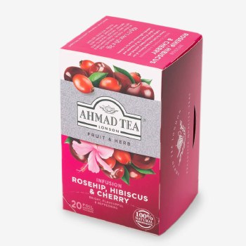 Ahmad Rosehip, Hibiscus, and Cherry Tea 20 bags