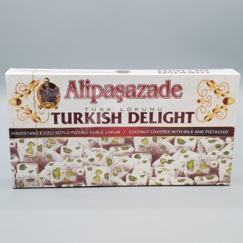 Alipasazade Turkish Delight Milk &amp; Pistachio 1lb