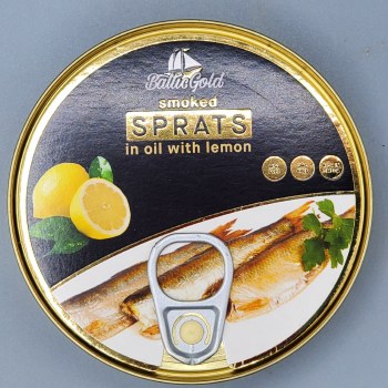 Baltic Gold Sprats in Lemon 5.6 oz