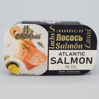 Baltic Gold Salmon in Oil 120g