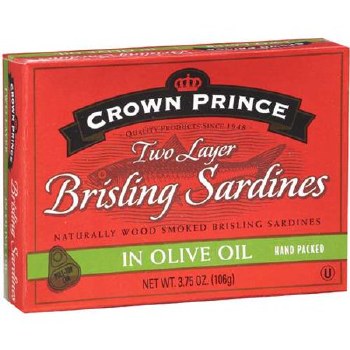 Crown Prince Brisling Sardines in Olive Oil 3.75 oz