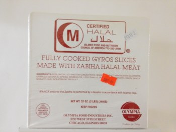 Olympia Gyro Cooked &amp; Sliced Halal 2 lb