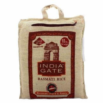 India Gate Basmati Rice Burlap 10lb