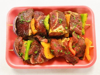 Phoenicia Lamb Veggie Kabobs