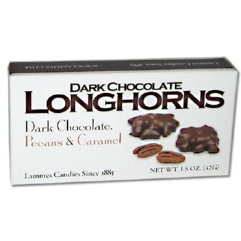 Lammes Longhorns Pecan Caramel Dark Chocolate 1.5oz
