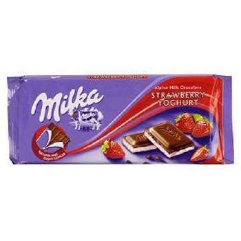 Milka Chocolate Strawberry Yogurt 3.5oz