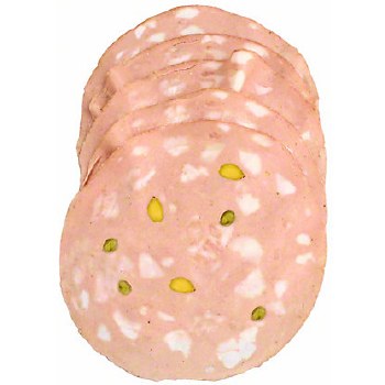 Mortadella with Garlic &amp; Pistachio Sliced