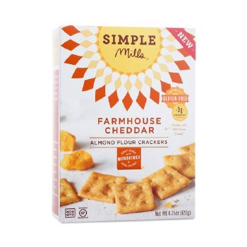 Simple Mills Crackers Cheddar Cheese Gluten Free 4oz