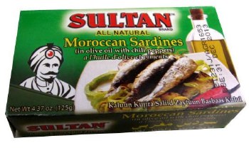 Sultan Sardines Hot Olive Oil 4.37oz