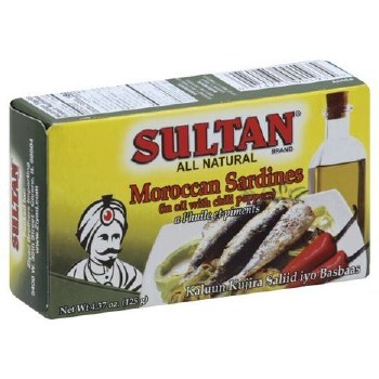 Sultan Sardines Hot In Oil 4.37oz