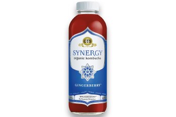 Synergy Kombucha Gingerberry Drink Organic 16oz