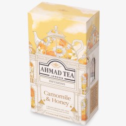 Ahmad Camomile Honey 15 pyramid bags