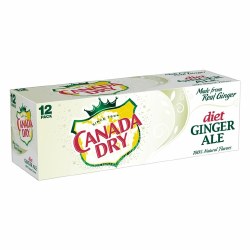 Canada Dry Diet Ginger Ale 12oz 12 Pack