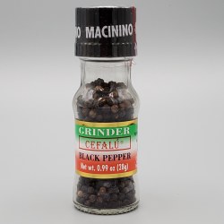 Cefalu Whole Black Pepper with Grinder 28g