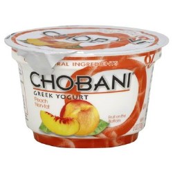 Chobani Yogurt Peach None Fat 6oz
