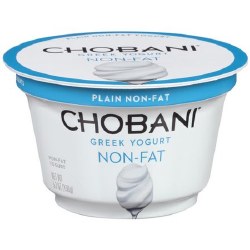 Chobani Yogurt Plain None Fat 6oz