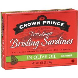 Crown Prince Brisling Sardines in Olive Oil 3.75 oz