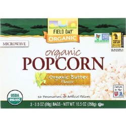 Field Day Popcorn Organic 3x3.5 oz