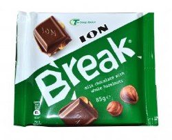 Ion Milk Chocolate with Whole Hazelnuts 85g