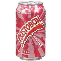 Postobon Apple Flavored Soda Can 12oz