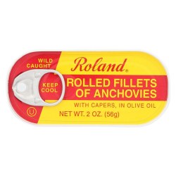 Roland Anchovy Fillet Rolled With Capers 2oz