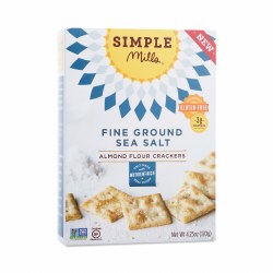 Simple Mills Crackers Sea Salt Gluten Free 4.25oz