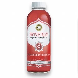 Synergy Kombucha Strawberry Serenity Drink Organic 16oz