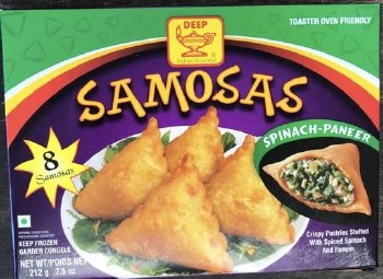 Deep Samosa Spinach-Paneer 8Pc