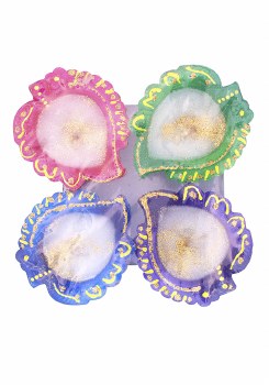 Diamond Andhra Wax Diya 4pcs
