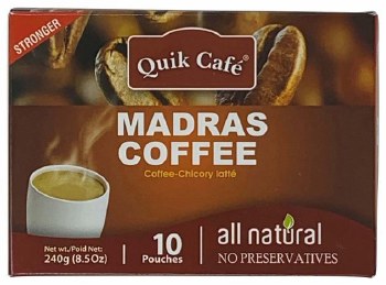 Quik Tea Madras Coffee 10ct