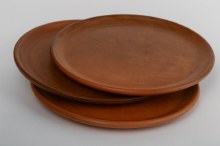 Clay Plate W/Handle