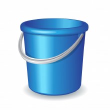 Plastic Bucket Blue 35ltr