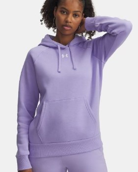 UA Rival Fleece Hoodie L Lilic