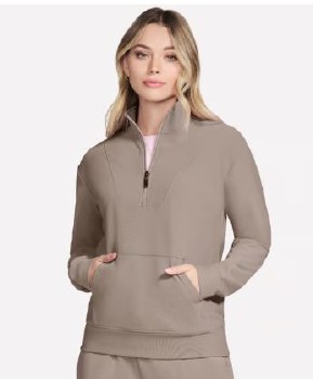 Skechers Go Luxe Rib 1/4 Zip S